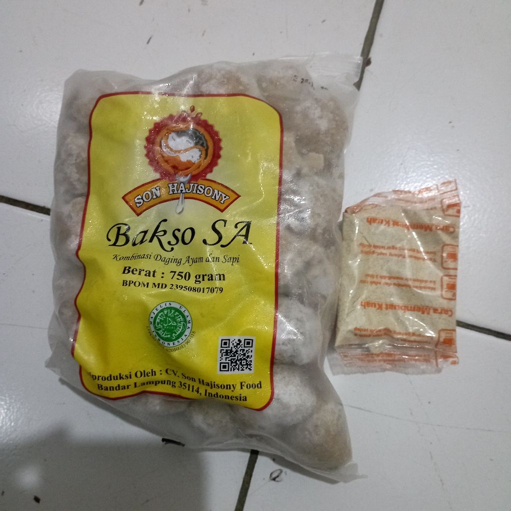Bakso Frozen | Bakso Sony Frozen SA 750gr + Bumbu