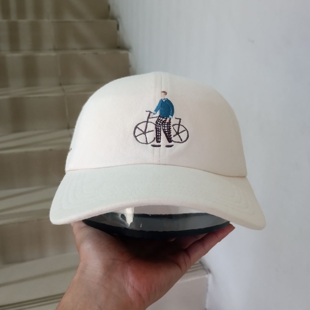 TOPI SECOND BRAND BEANPOLE LOGO SEPEDA