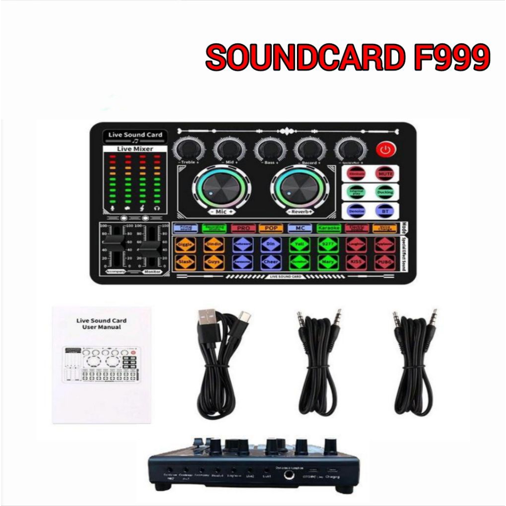 SOUNDCARD F999 MIXER BLUETOOTH