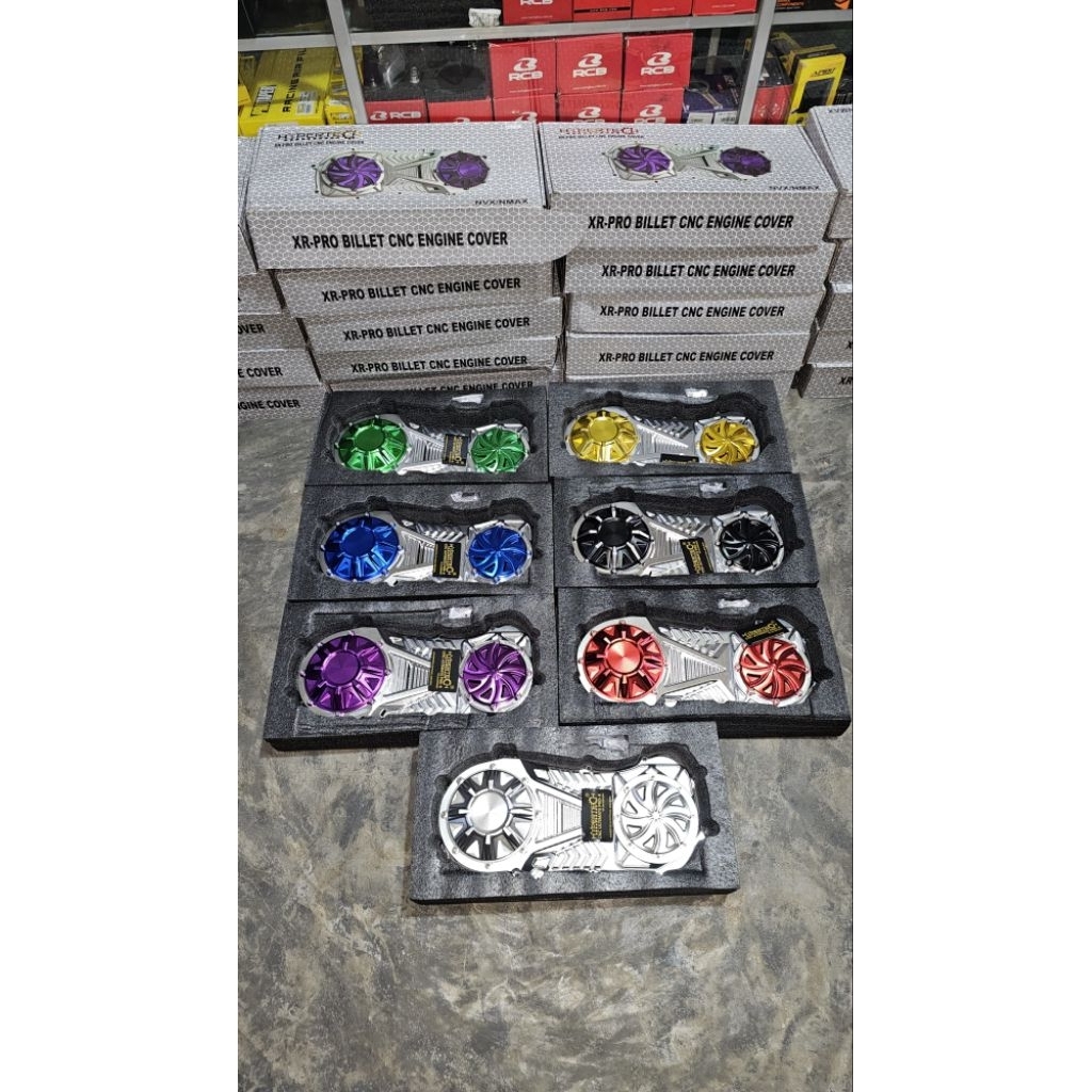 COVER CVT BAK CVT BILLET AEROX / NMAX NEW/NEGO/ALPHA HYPERTECH COVER CVT BILLET CNC