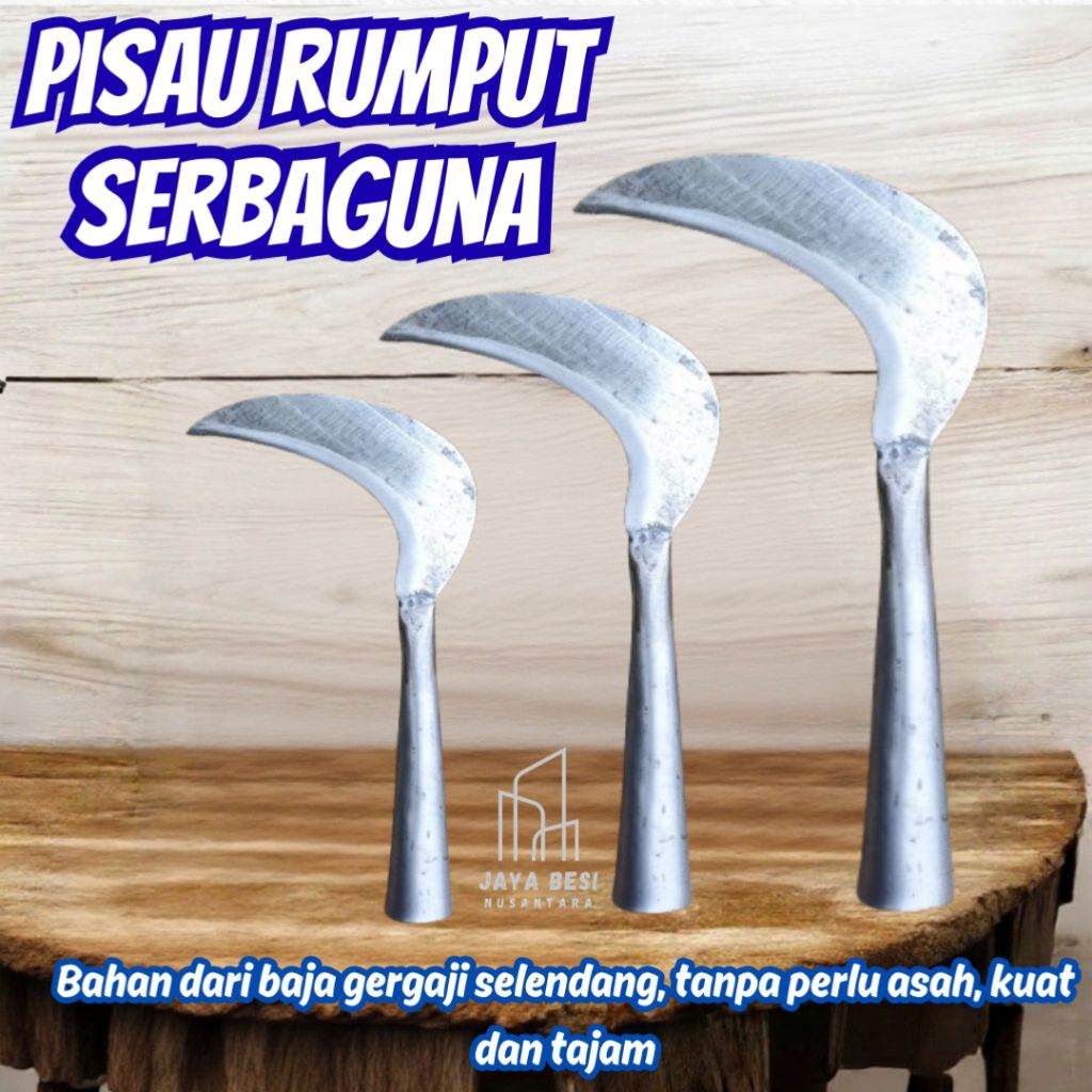 Termurah Sabit Rumput Baja Serbaguna Untuk Rumput dan Dahan Ranting Pohon Super Tajam