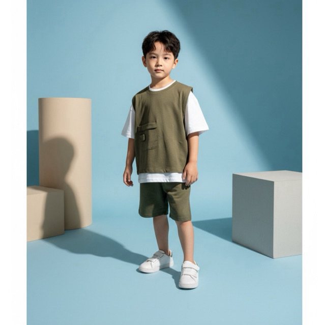 Ciobaby.id-Alessio Oneset|Baju Lebaran Anak|Setelan Anak Laki-laki|Oneset Anak Laki Laki|Baju Anak M