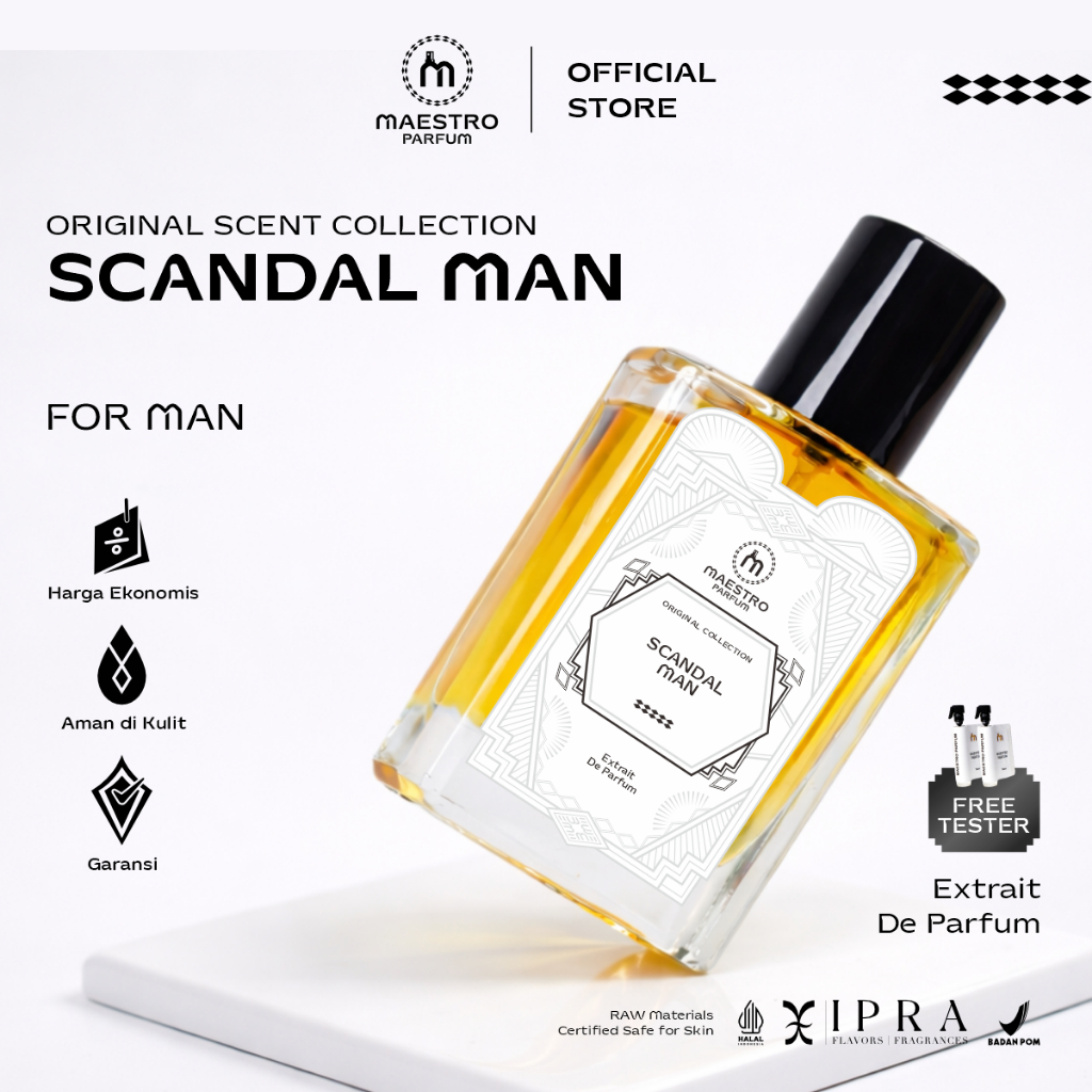 Maestro Parfum Scandal Man Parfum Pria Tahan Lama 24 Jam