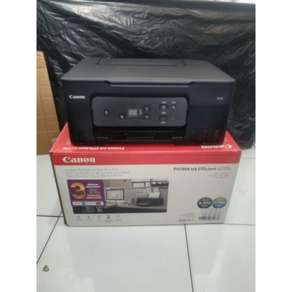 PRINTER CANON G2770 PRINT SCAN COPY LIKE NEW NORMAL DAN BAGUS