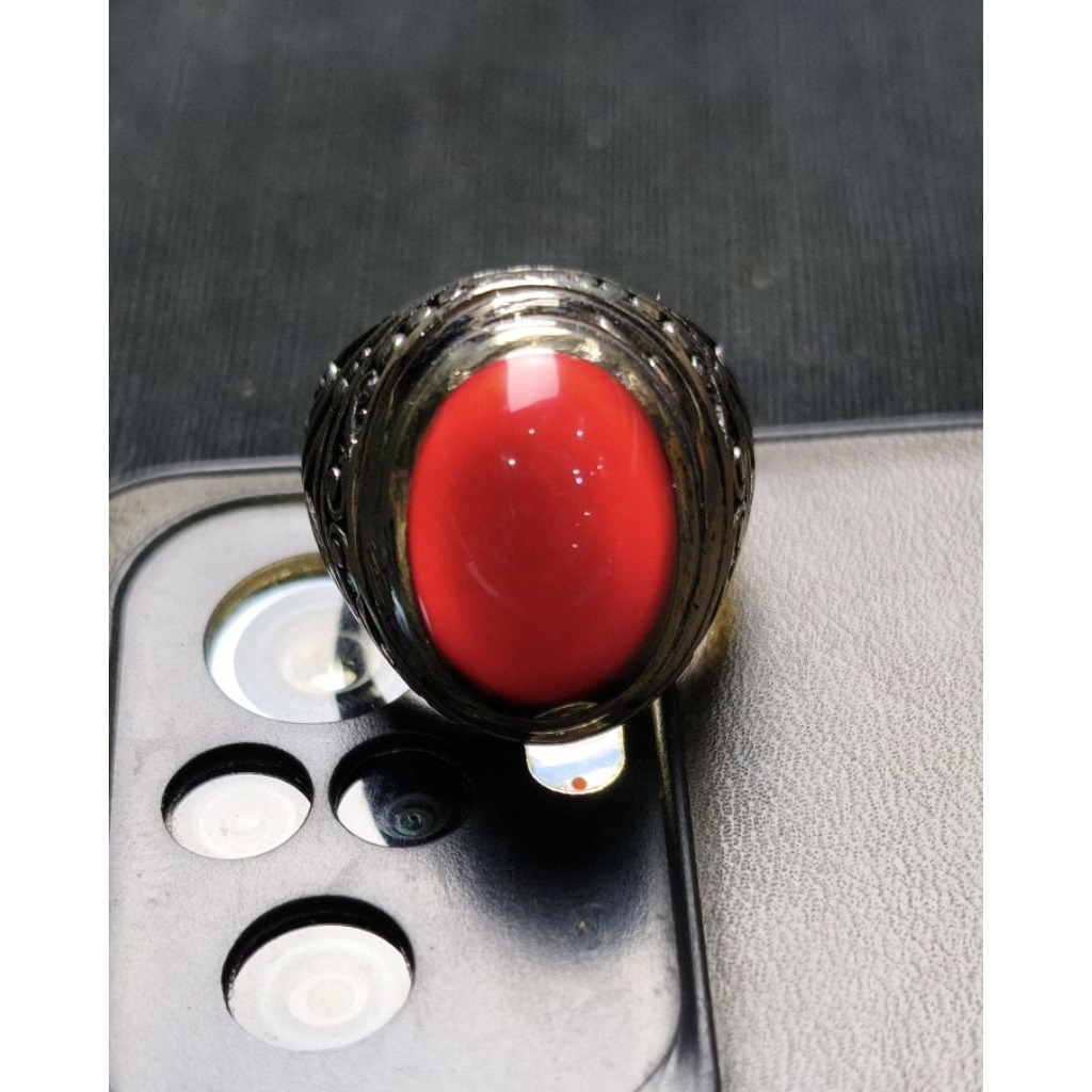 CINCIN BATU AKIK YAMAN WULUNG MERAH