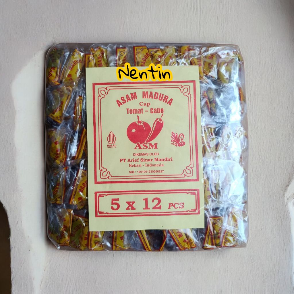 60 PCS ASAM JAWA CAP TOMAT CABE RENCENG COKLAT RP. 1.000 / ASAM JAWA / ASEM JAWA / ASEM