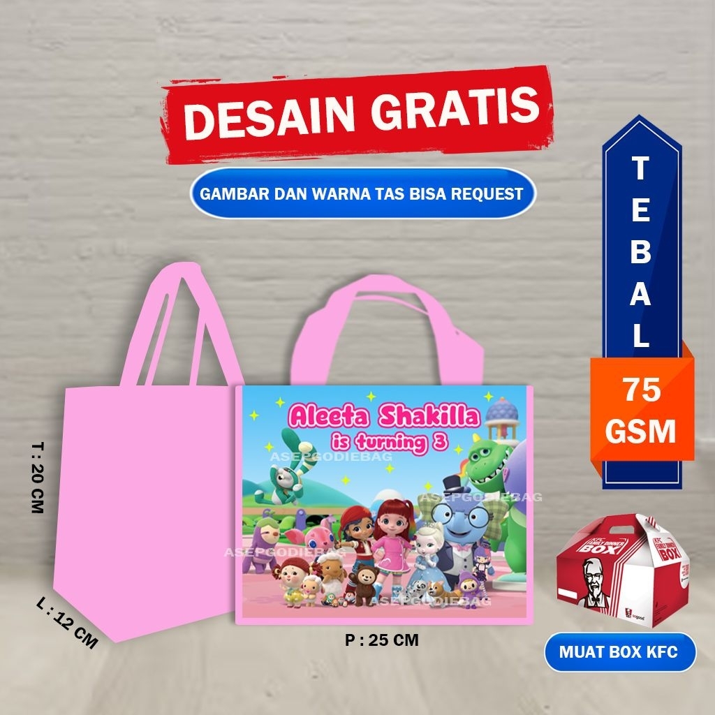 Tas Ulang Tahun Anak Rainbow Ruby/Tas Ultah Rainbow Ruby