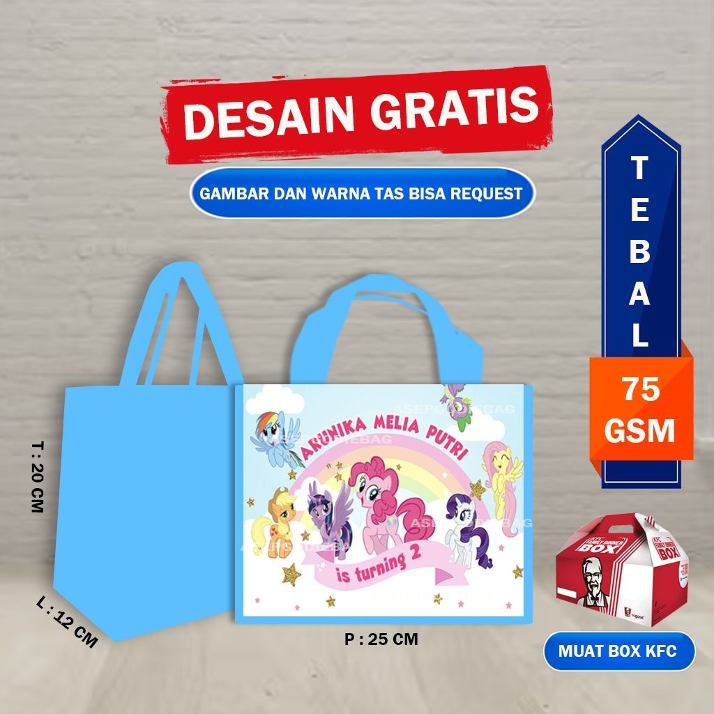 Tas Ultah my Little Pony/Tas Ulang Tahun my Little Pony