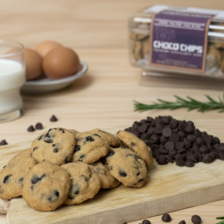 CHOCO CHIP Cookies Coklat Milky Premium Butter Light Brown Sugar | Kemasan Toples Hardtop dan Jar | Spesial Kue Kering Lebaran by RaMaChef