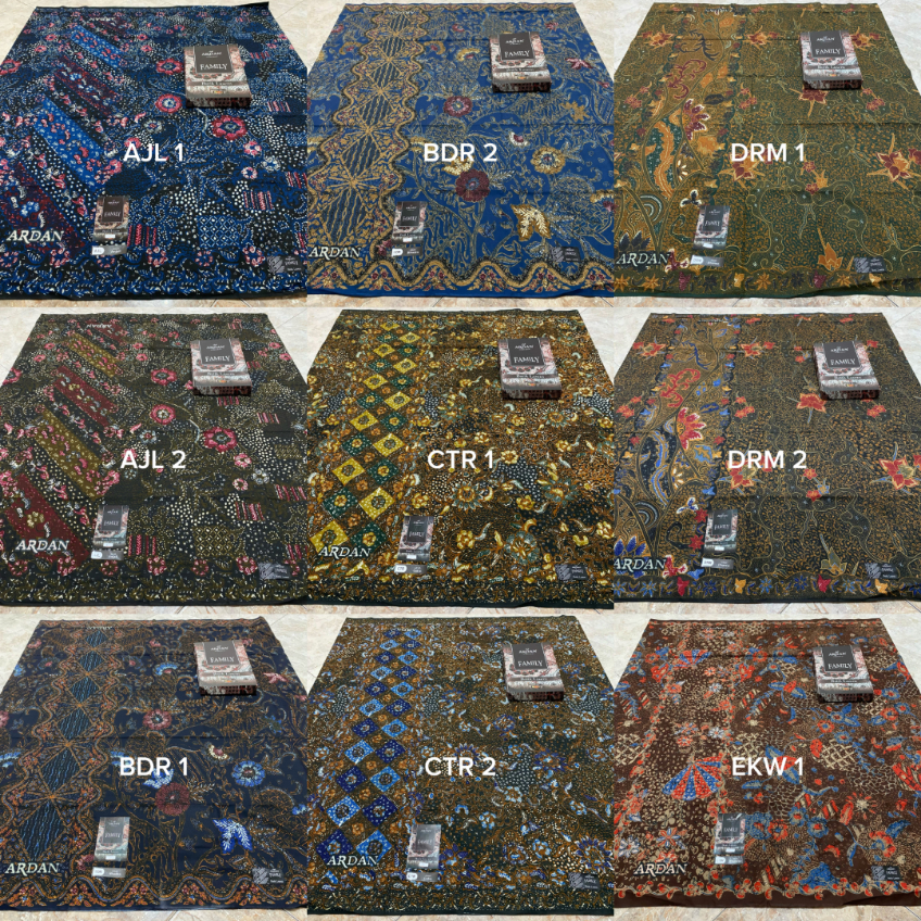 Sarung ARDAN Family Motif BATIK LASEM SULTAN Original Gold Ketjubung Bahan Teteron Rayon Premium