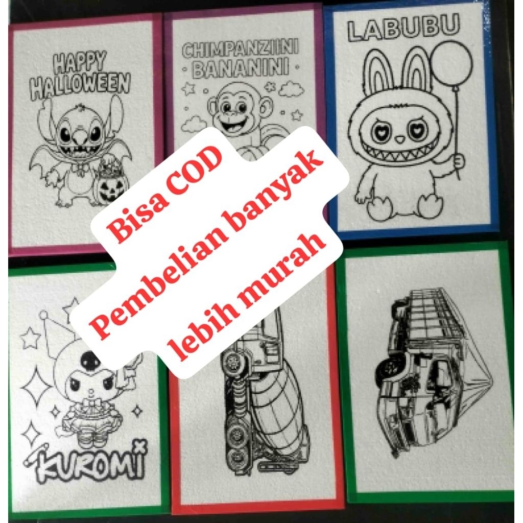 grosir styrofoam lukis murah/mewarnai sterofom lukis/gabus lukis/busa lukis anak. ukuran 33x50x1cm. 