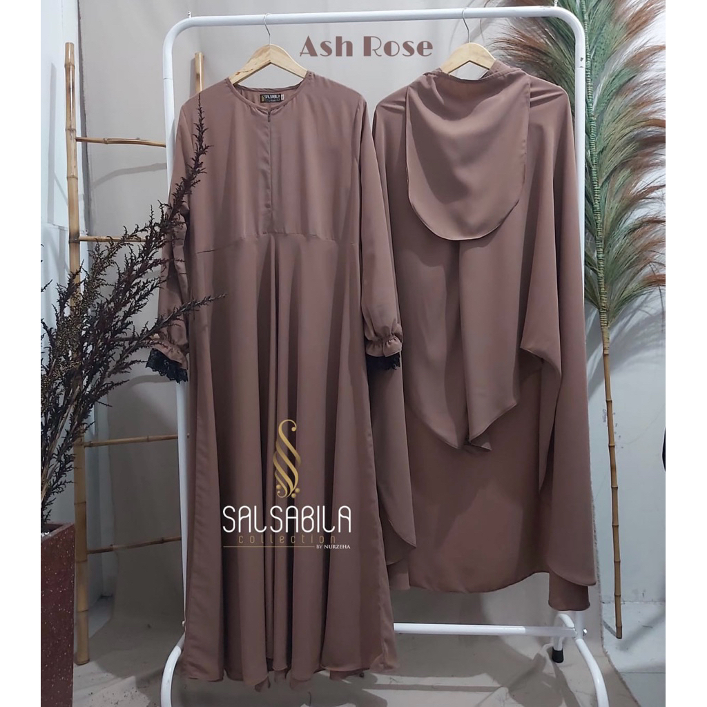 NAZIFA SERIES / GAMIS SYARI FREE CADAR / GAMIS BRUKAT / ABAYA SYARI