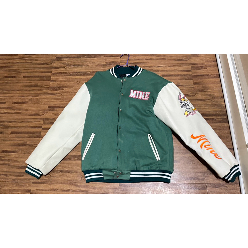Varsity Jacket Green "Life Is Too Short" Premium Design - MINE Official