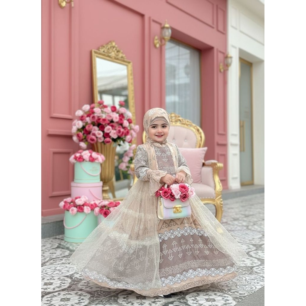 ALMAHERRA KIDS VOL 2 GAMIS ANAK FREE JILBAB ORI MAUMA KIDS