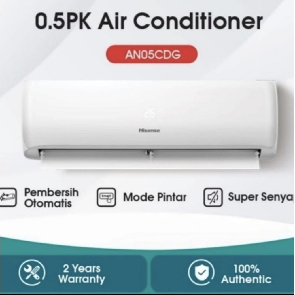 AC HISENSE 1/2 PK ( unit + pasang )