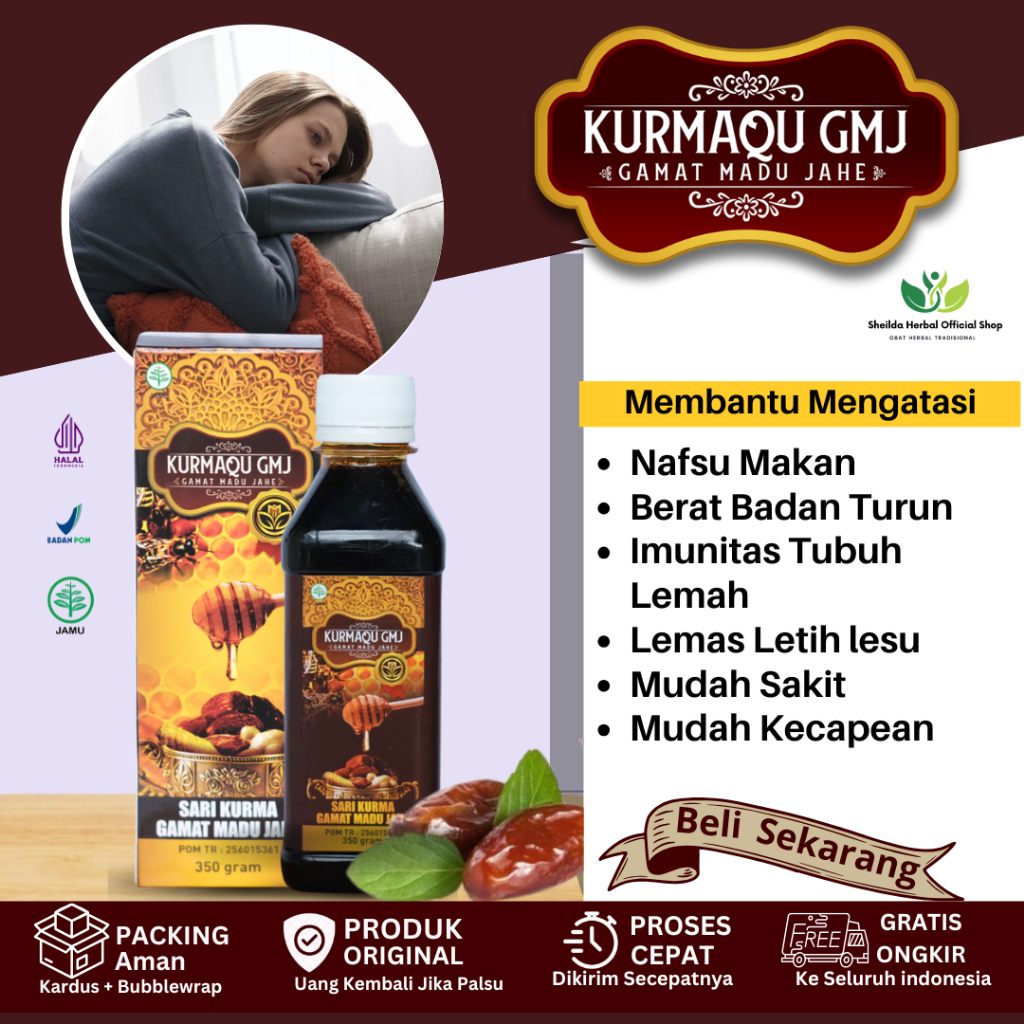 KURMAQU GMJ Vitamin Penambah Nafsu Makan Dewasa Penambah Berat Badan Anak Obat Penambah Berat Badan 