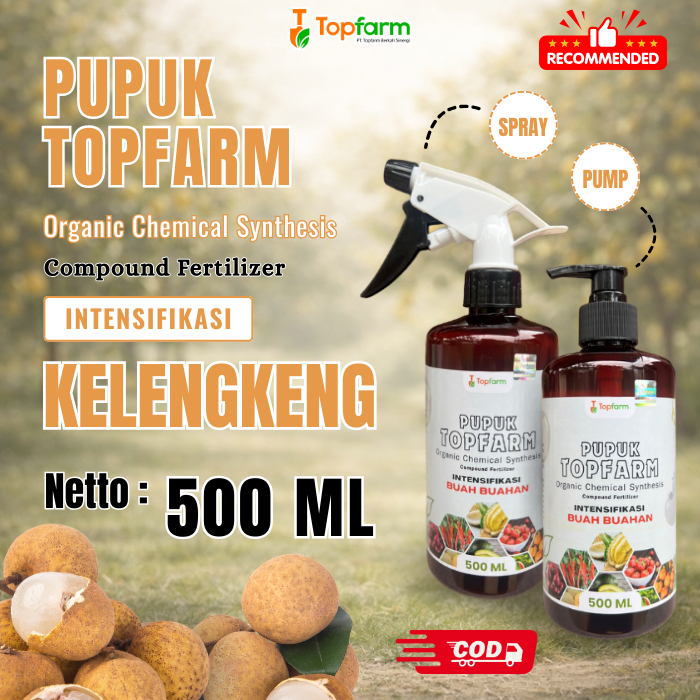 Pupuk Buah Kelengkeng / Pupuk Pelebat Kelengkeng / Pupuk Kelengkeng Cepat Berbuah / Pupuk TopFarm / 