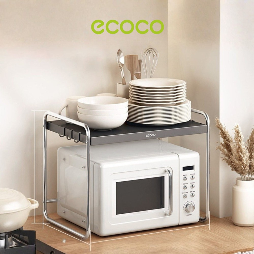 ECOCO Microwave Oven Rack Aluminium (Basic/Standard) Rak Microwave Aluminium / Rak Oven Minimalis  /