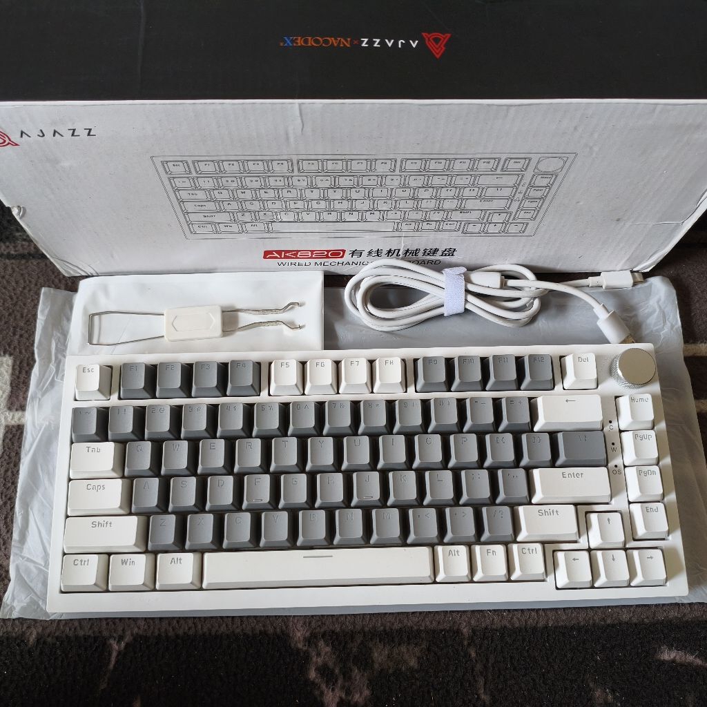 Ajazz AK820 Dual Tone Hotswappable Mechanical Keyboard