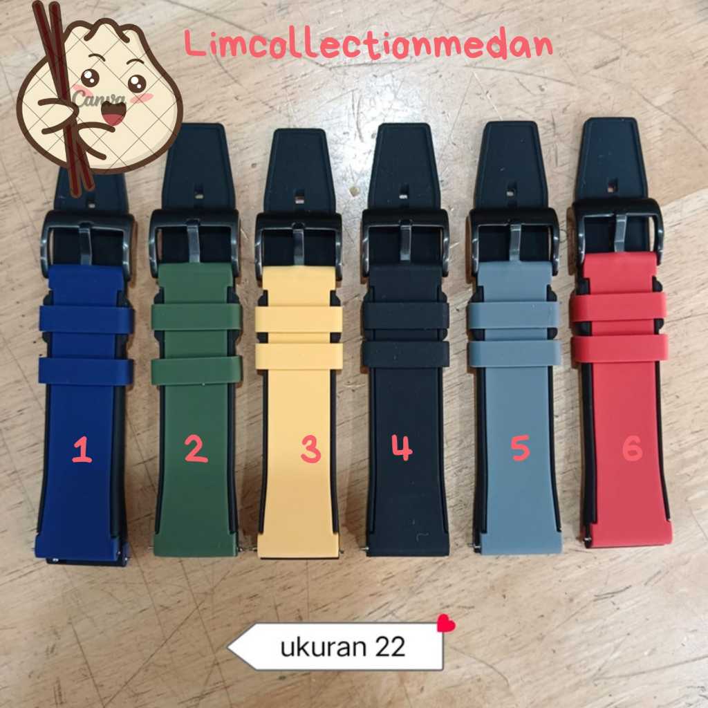 Tali Karet Jam Tangan Ukuran 22 UNIVERSAL