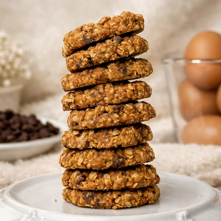 OATMEAL Cookies Choco Chips Crunchy Premium Spesial Butter | Kue Kering Lebaran Kemasan Hardtop 350gr dan Jar 750ml by RaMaChef