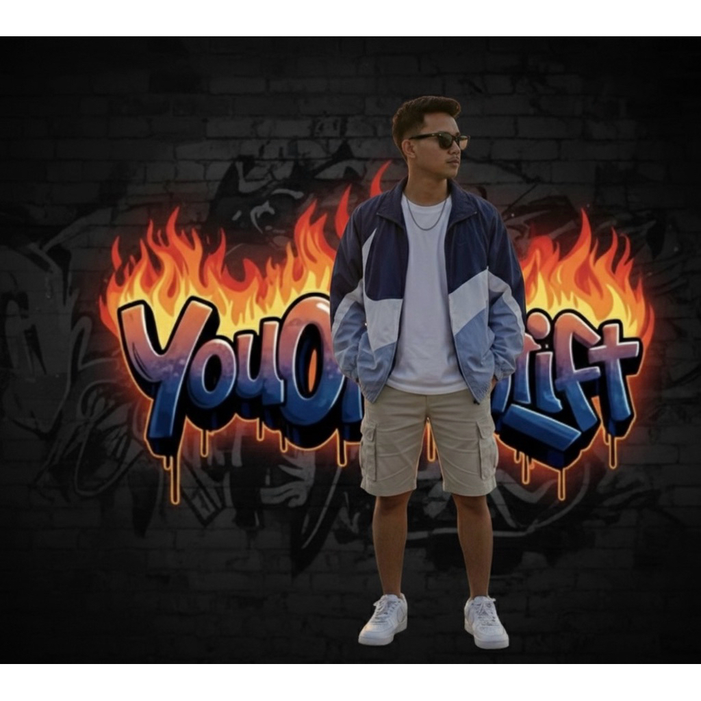 Windbreaker Nike BigSwoosh ( Nike Sportswear Contrasting )