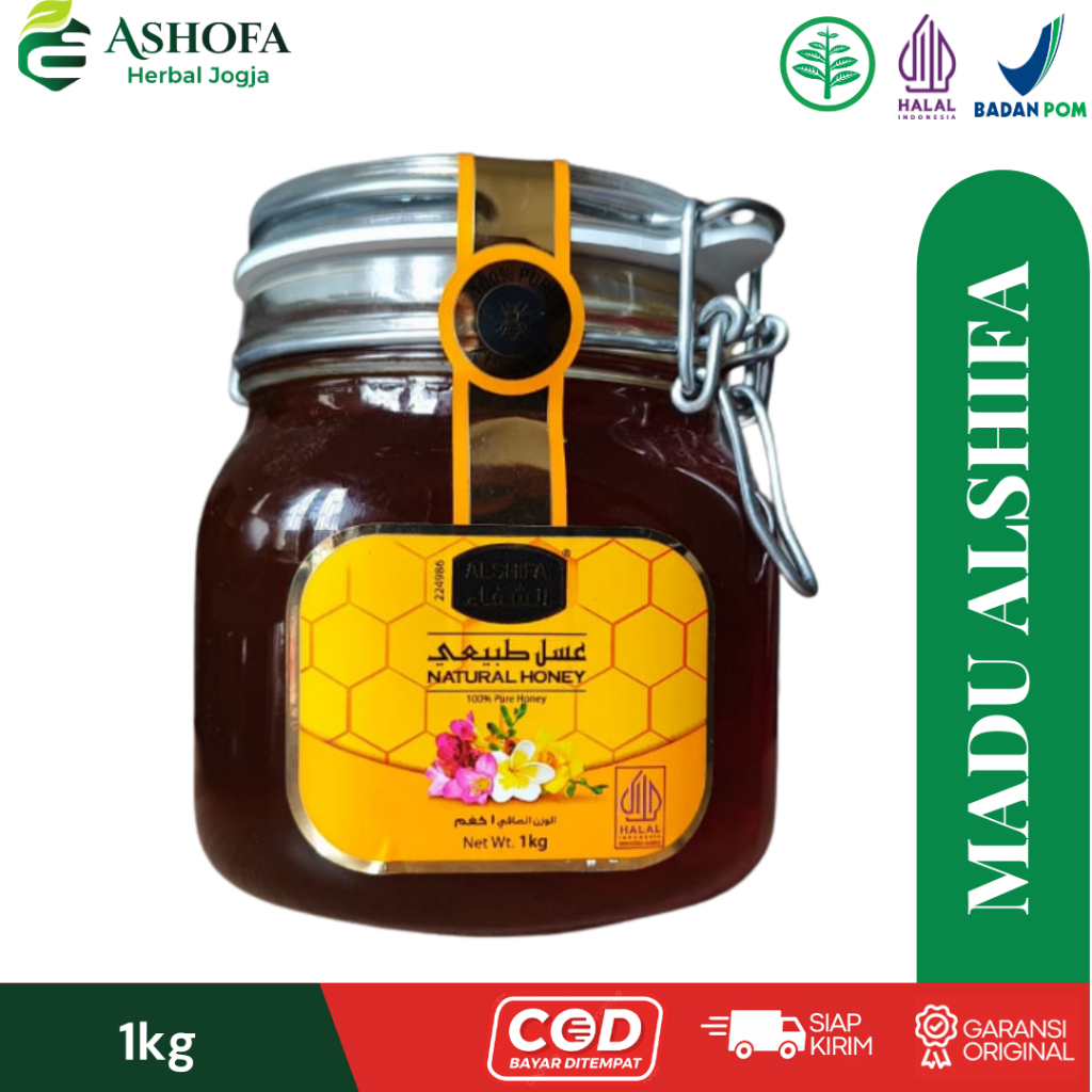 Madu Al Shifa Original 1kg | Madu Murni Saudi Arabia | BPOM | Stamina & Kesehatan Keluarga