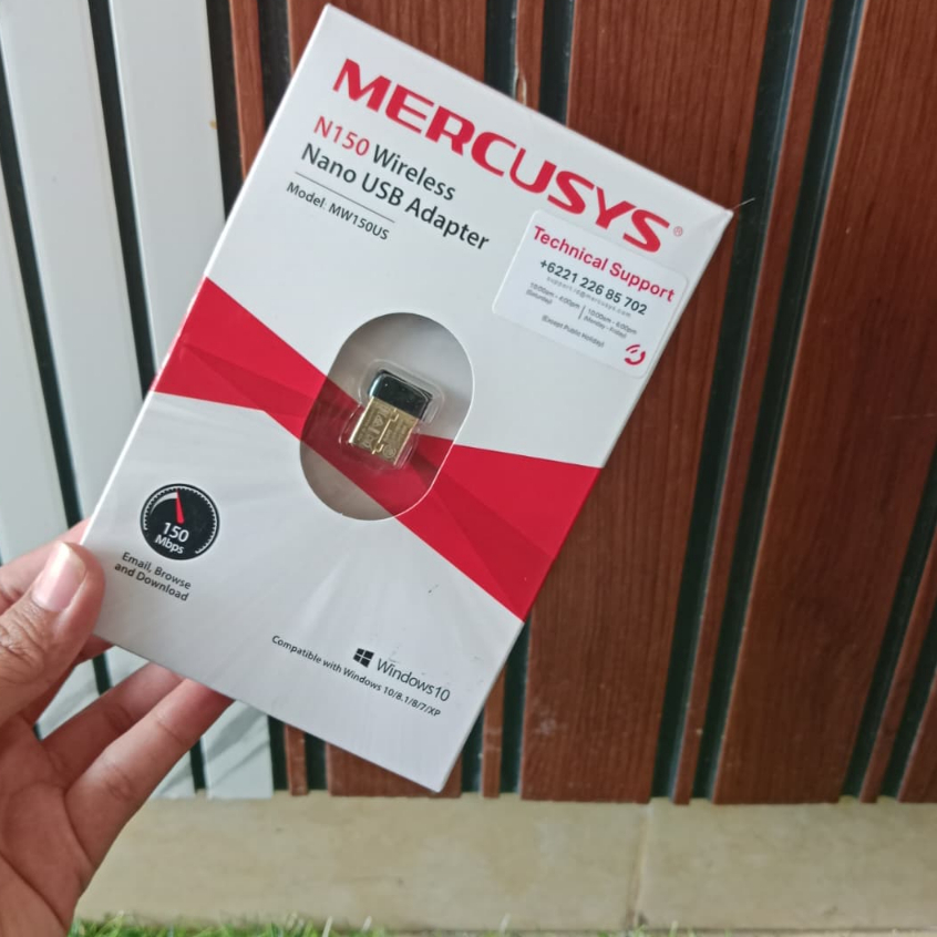 MERCUSYS N150 USB Wifi Adapter Preloved 150Mbps Nano Compact Windows 10/7