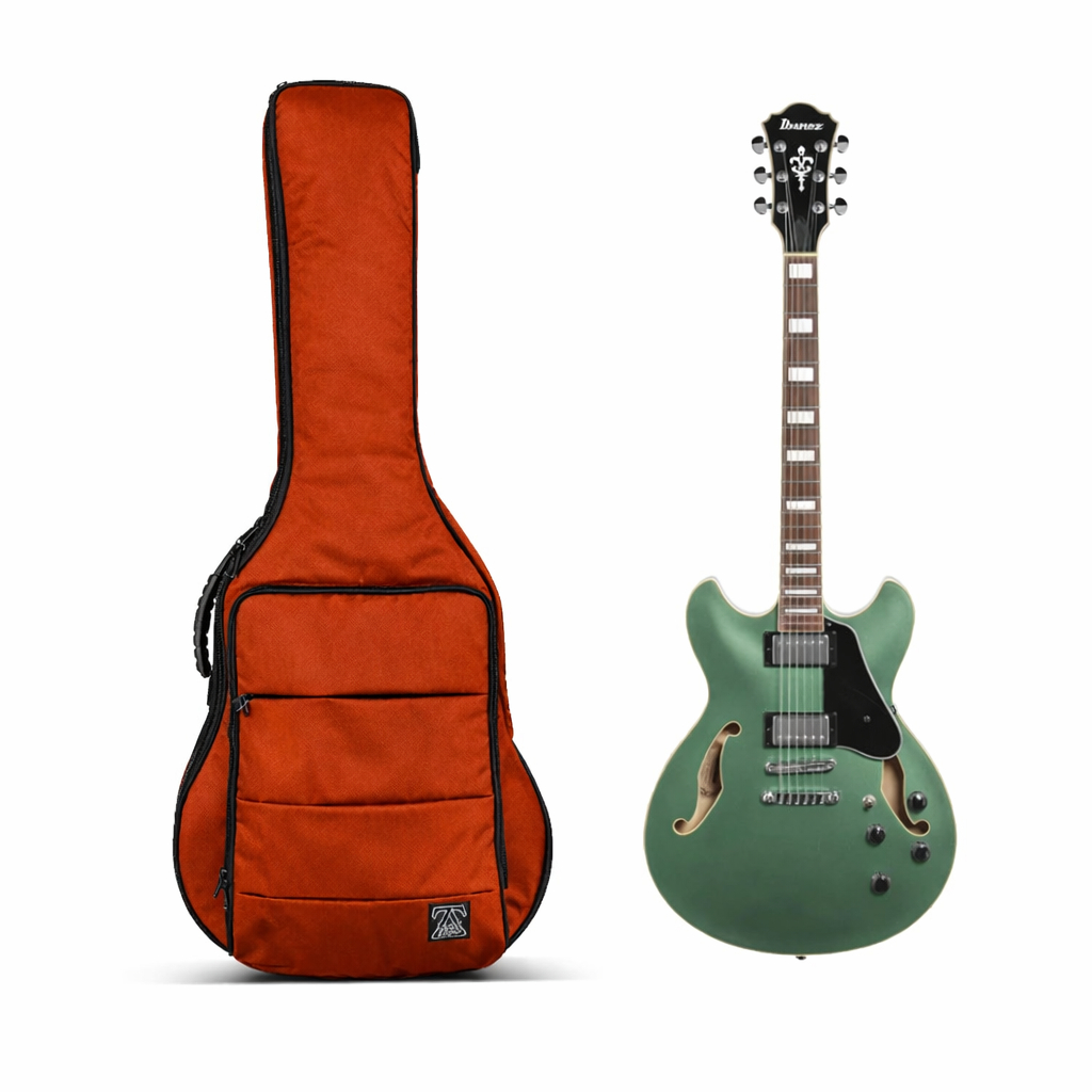 Zorc - JMH | Tas Gitar Elektrik Hollow Body | Gigbag Semi Hollow Cordura Orange