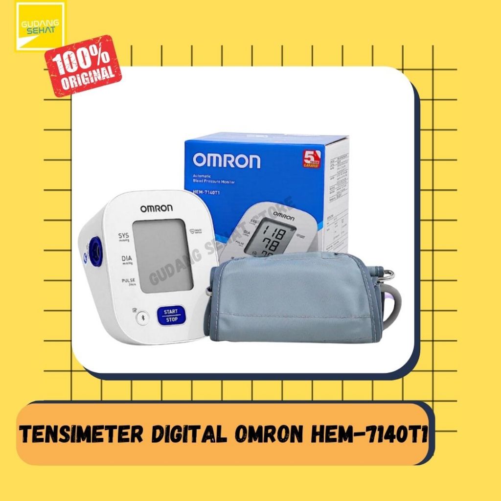 TENSIMETER OMRON BLOOD PRESSURE MONITORING HEM-7140T1 / TENSI DARAH / TENSI OMRON / TENSI DIGITAL / 