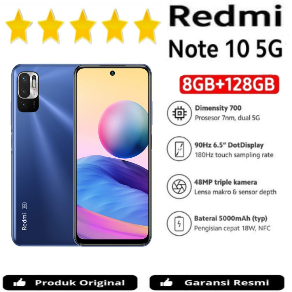 HP REDMI NOTE 10 5G 8GB/128GB ORIGINAL