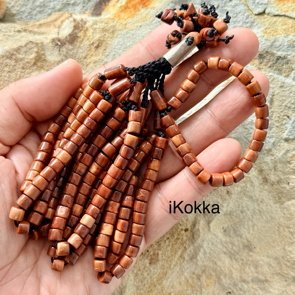 Grosir 10pcs Gelang Kokka Anak SD 27 Butir Tasbih Anak Islami Kaukah Asli untuk Latihan Zikir