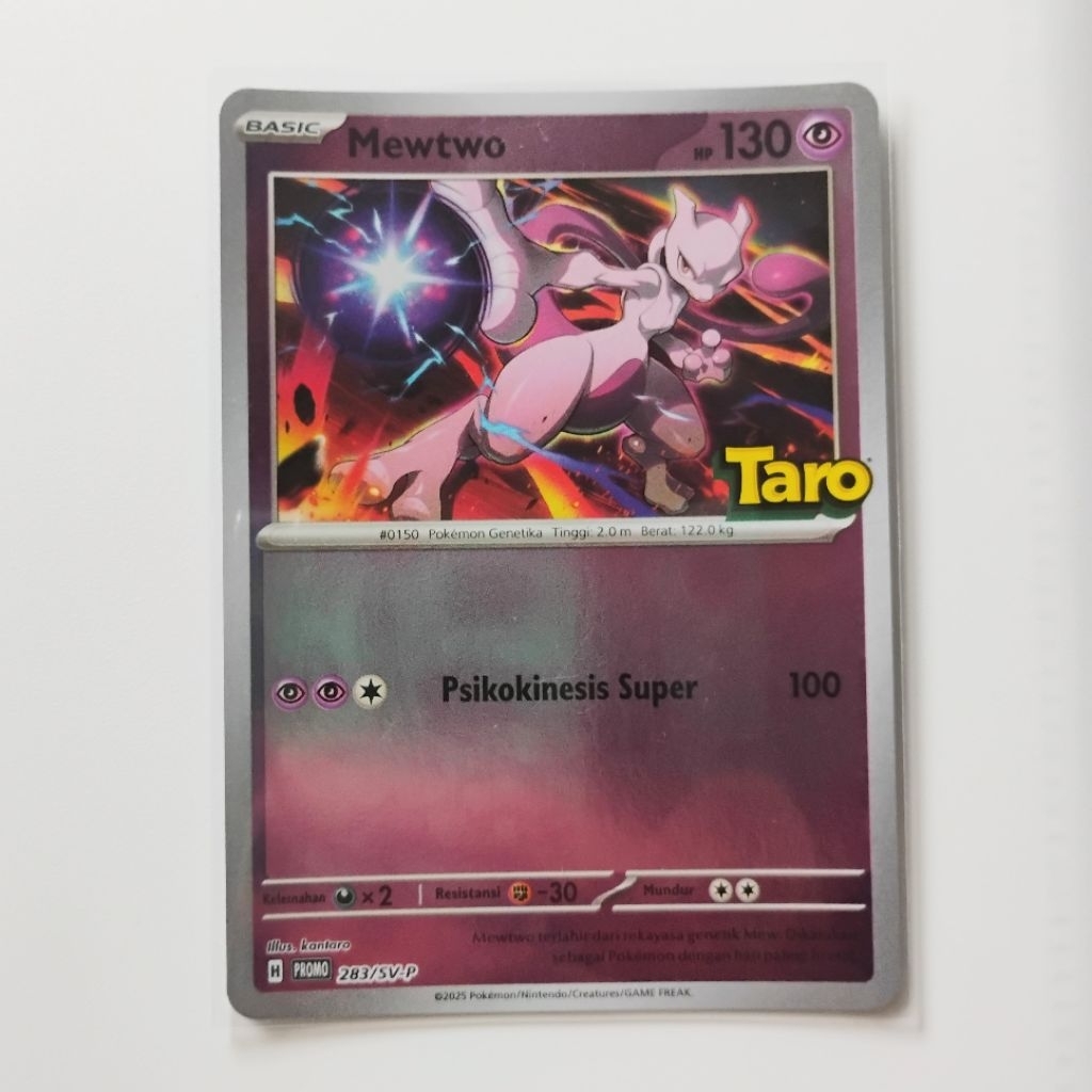 Mewtwo Promo TARO 283/SV-P Pokemon TCG Indonesia
