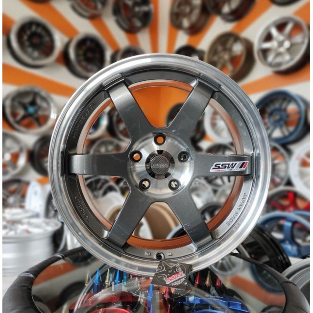 velg racing ring 17 lebar 8 et35 te37 original saw thailand untuk innova xpander terios hrv civic