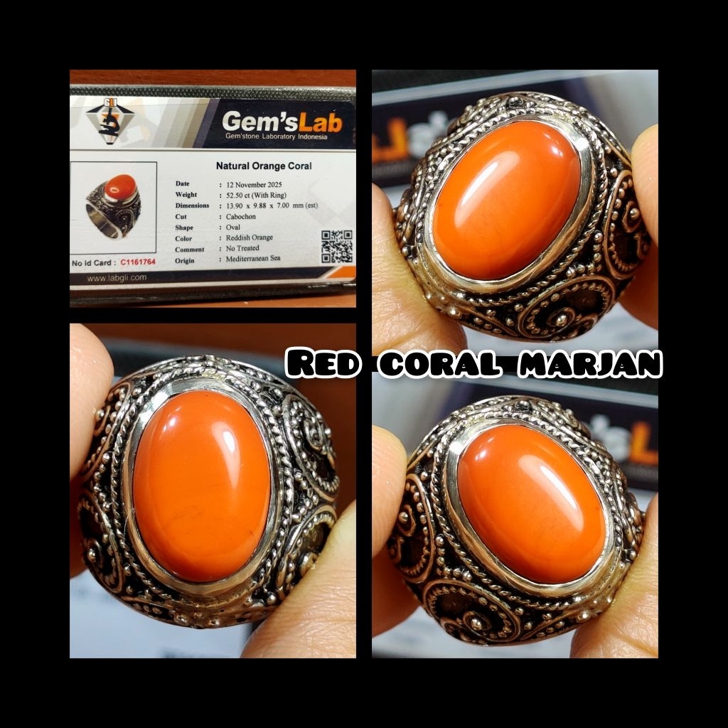NATURAL BATU RED MARJAN CORAL YEMEN