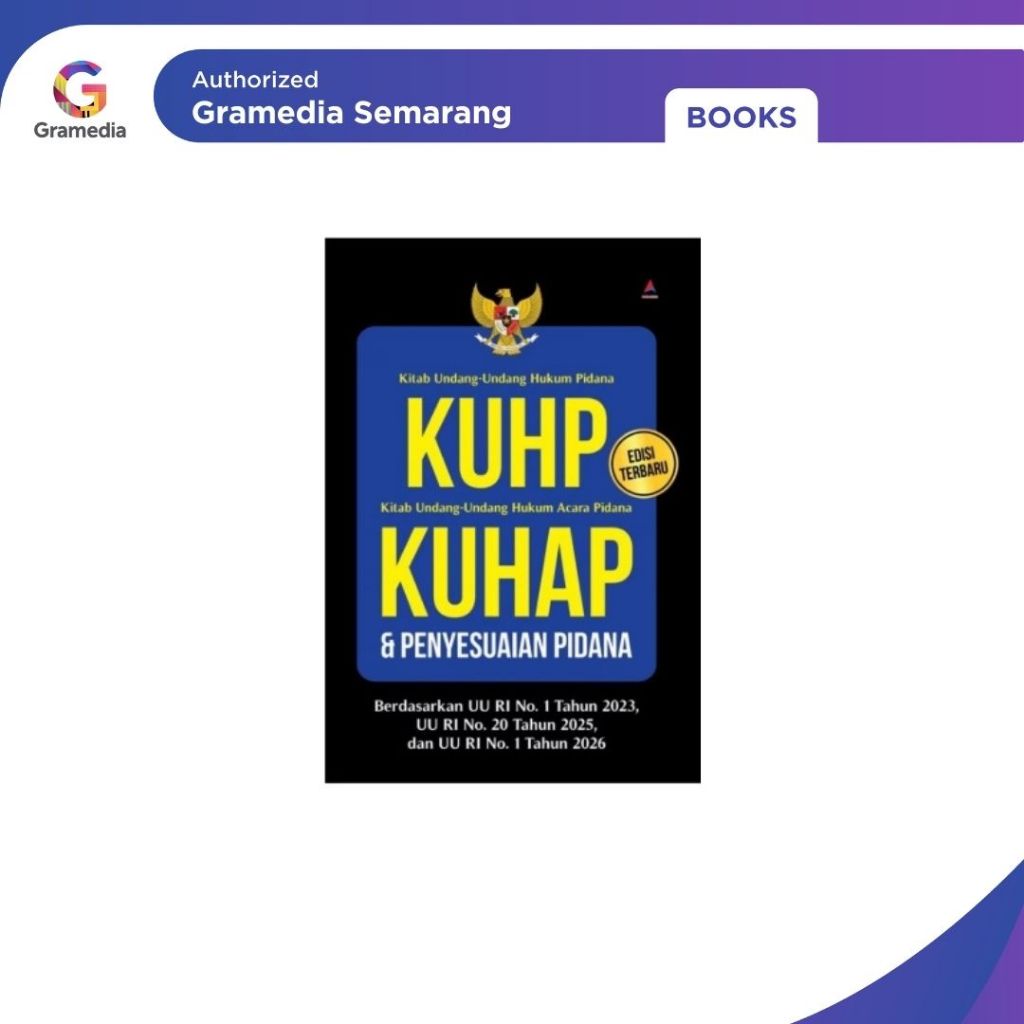 Gramedia Semarang - KUHP, KUHAP & Penyesuaian Pidana 2026