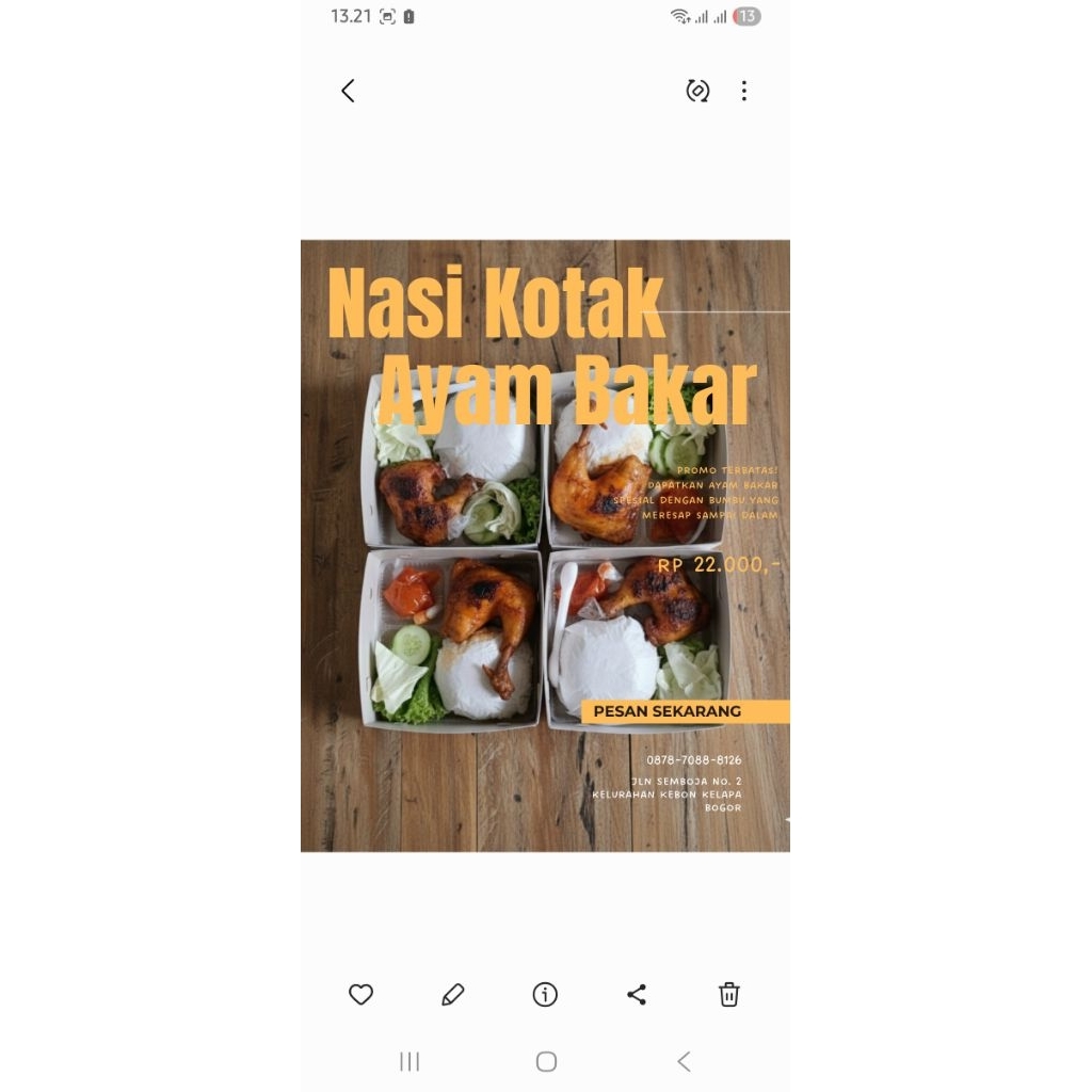 Nasi Kotak Ayam