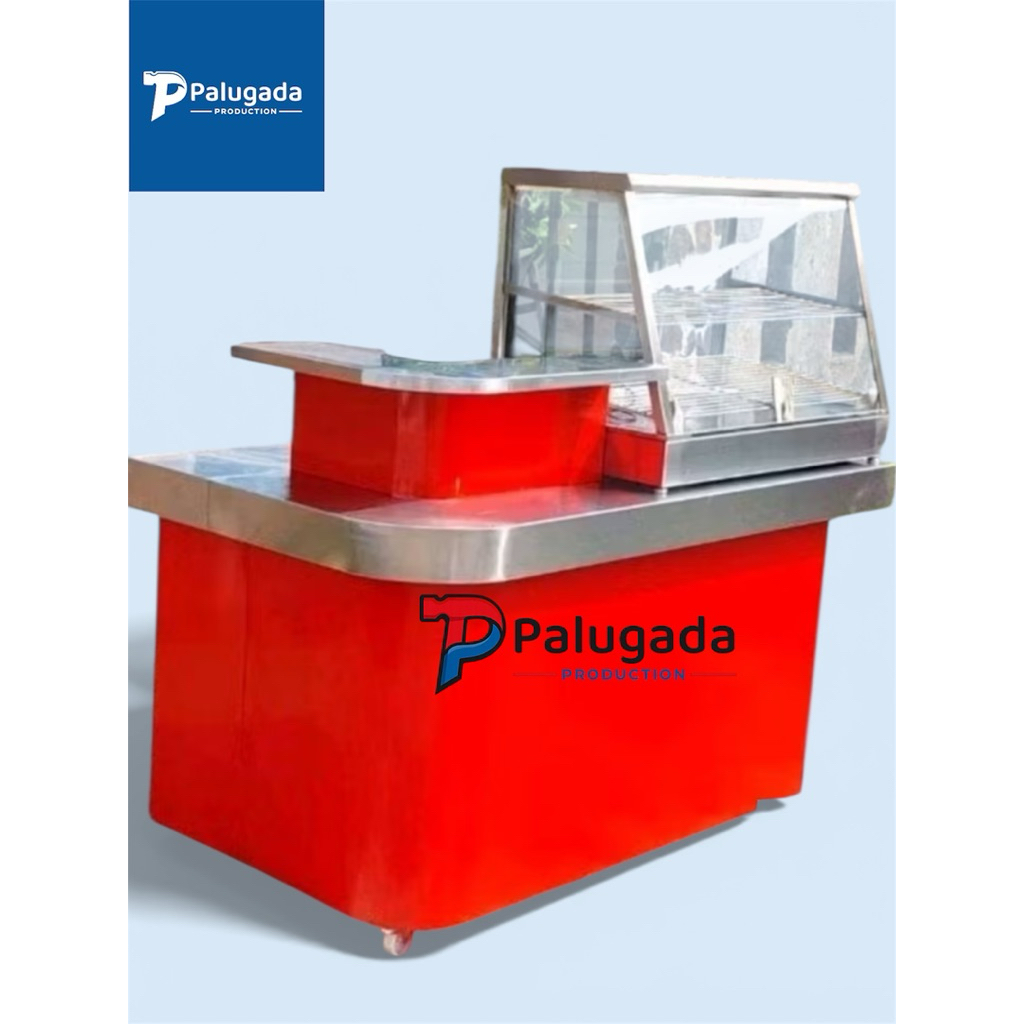 MEJA BOOTH/ MEJA PENJUALAN CHICKEN + ETALA PEMANAS