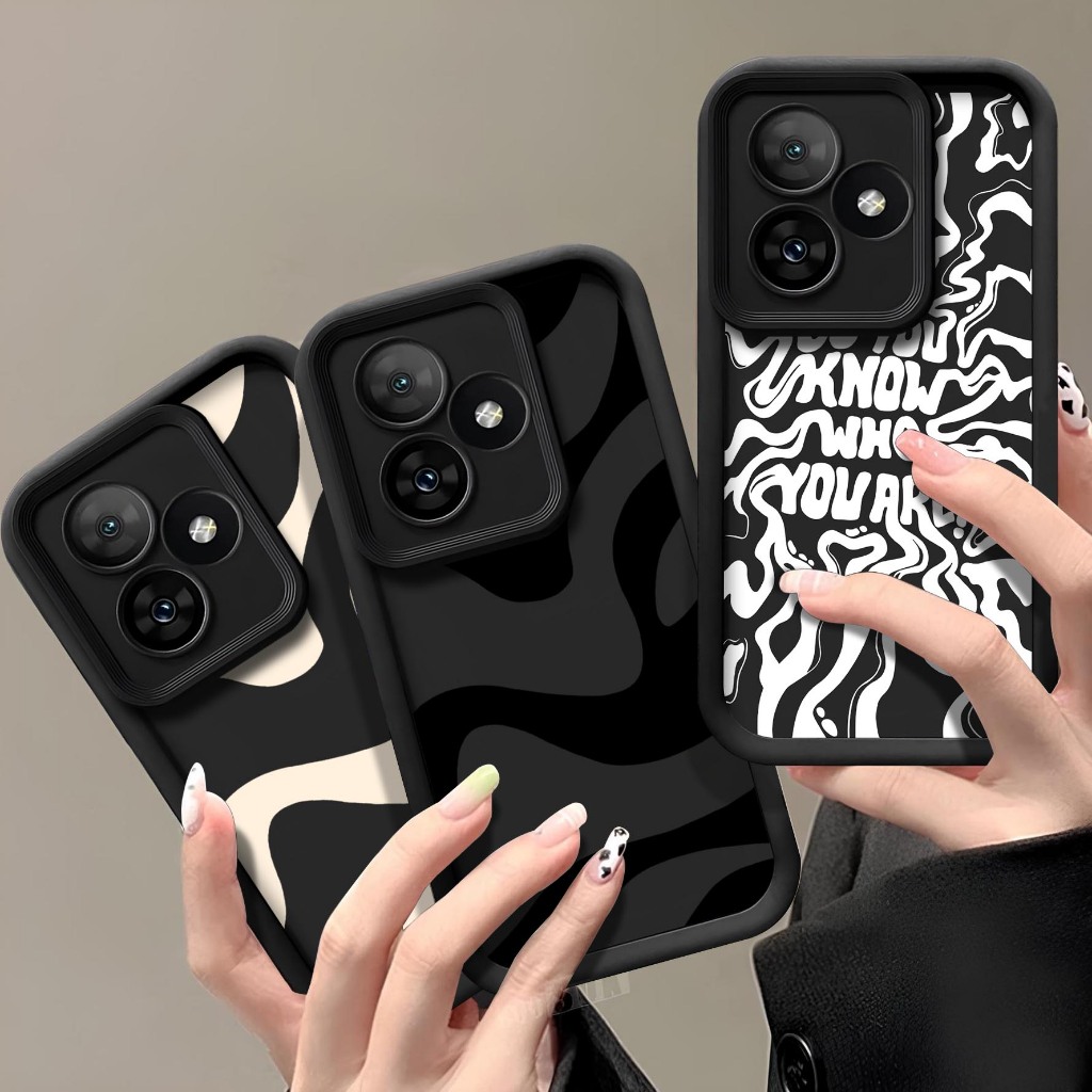 Softcase Realme Note 60 Note 60X  - Casing HP Realme Note 60 Note 60X - Slicon Timbul Realme Note 60