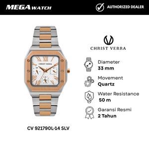Jam Tangan CHRIST VERRA CHRIST VERRA Wanita Original CV 921790L-14 SLV