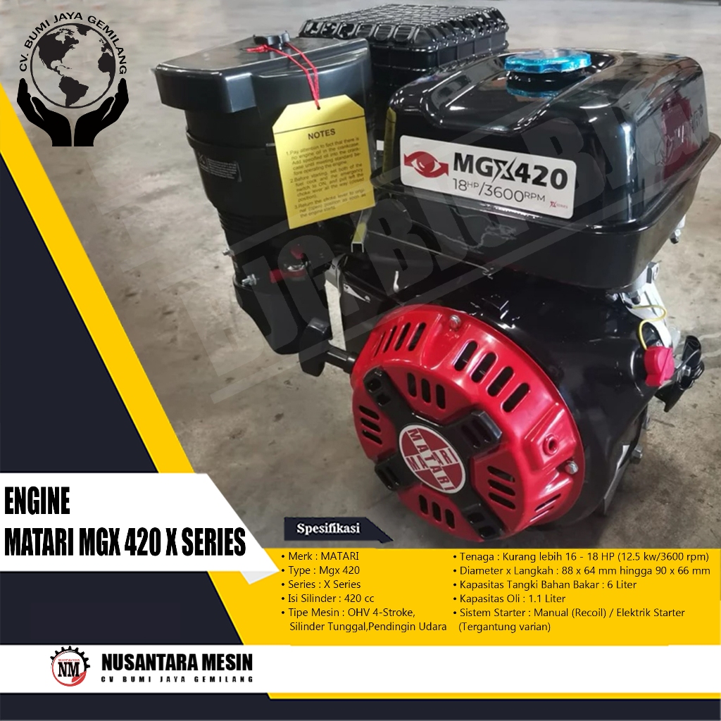 MESIN PENGGERAK SERBAGUNA / ENGINE MATARI MGX 420 X SERIES