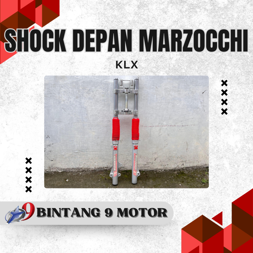 SHOCK DEPAN MARZOCCHI KLX FULL CNC AS 41-BINTANG SEMBILAN MOTOR