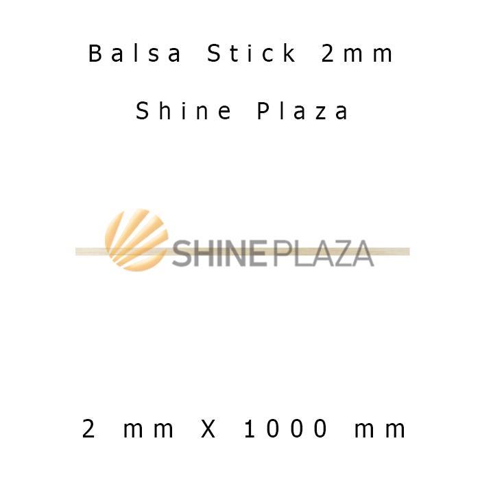 [] Kayu Balsa Stik 2mm - Balsa Stick 2 mm - Bahan Maket Khusus Gosend