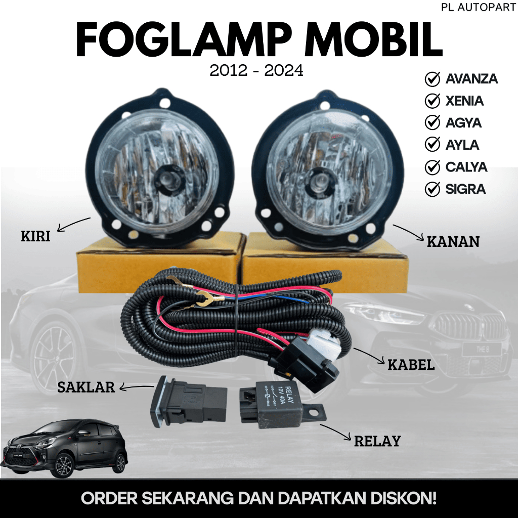 FOGLAMP MOBIL AVANZA XENIA AGYA AYLA CALYA SIGRA 2012 - 2024