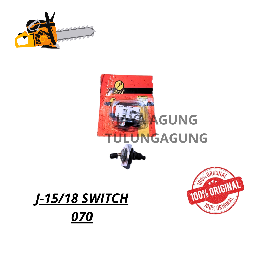 PRO1 J-15 SWITCH 070 / J15 Stop kontak chainsaw 070 PRO 1 / J15 SAKLAR PRO 1 070
