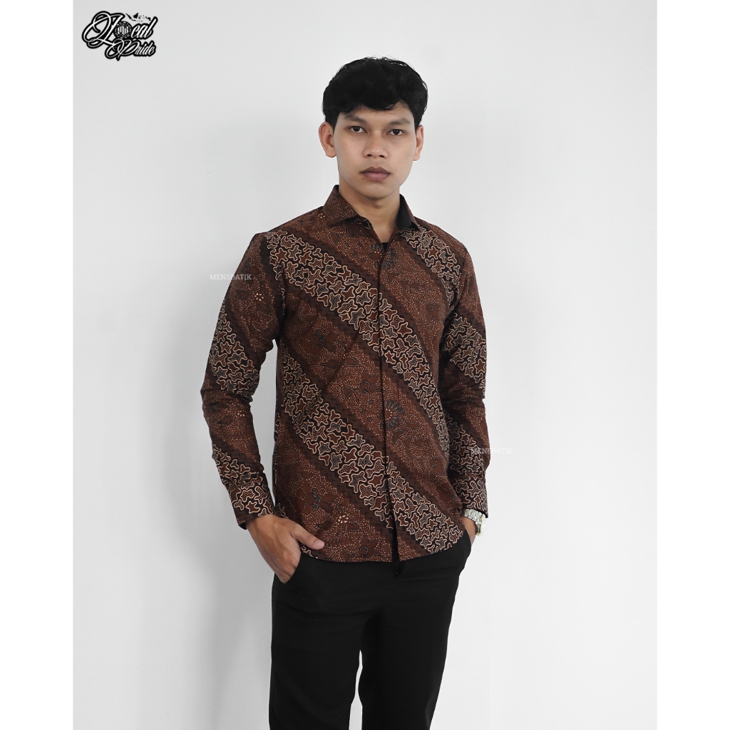 MENSBATIK - PARANG MANGGALA III - Batik Slimfit Lengan Panjang - Gaya Tegas & Berwibawa Modern