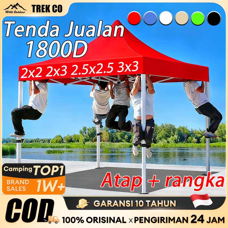 Tenda lipat 3x3/Tenda Lipat Jualan/tenda jualan 2x2/Tenda Bazar 1800D Outdoor/Tenda Bazar Pameran/Te