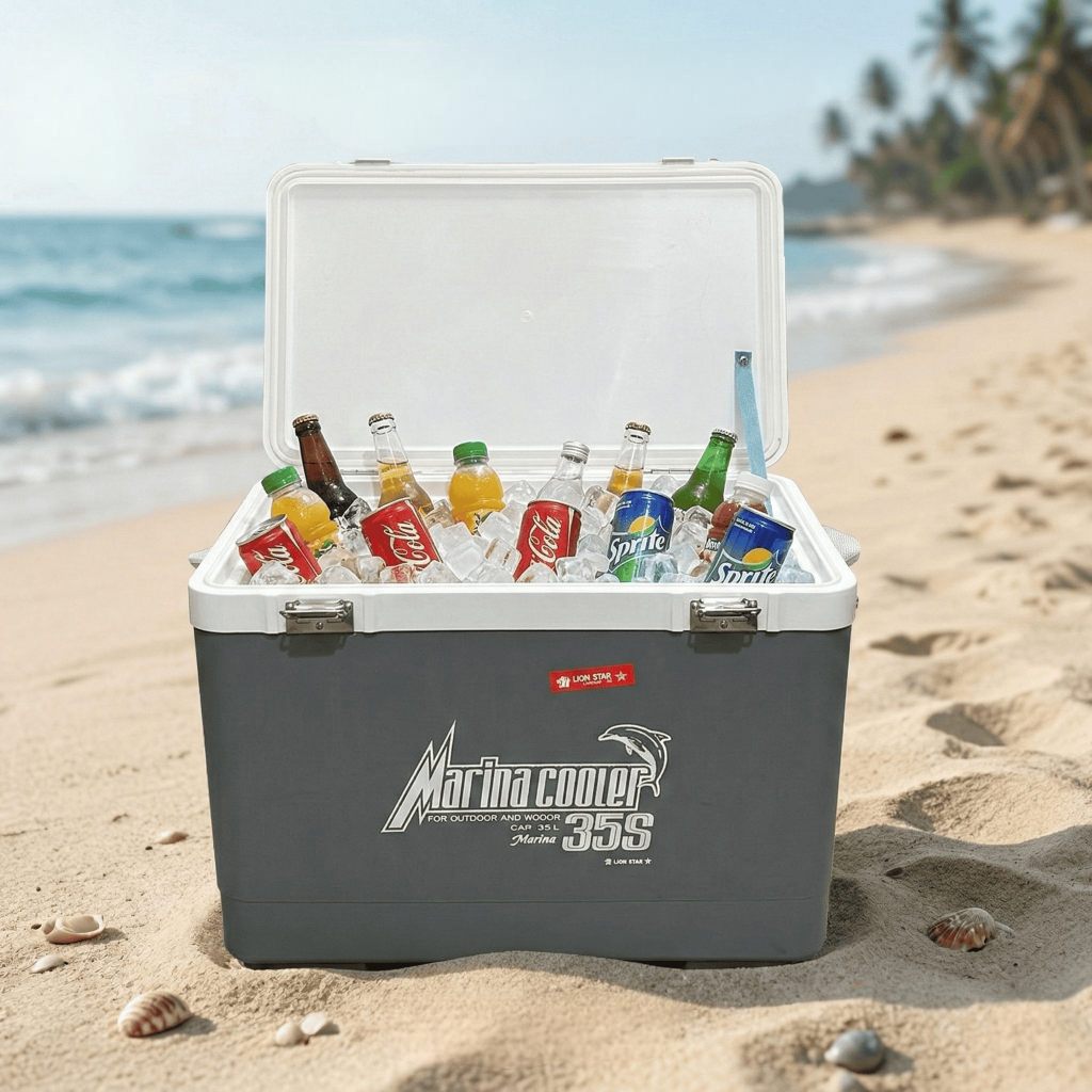 LION STAR MARINA COOLER BOX 24s 22 LITER BOX PENDINGINAN MENYIMPAN MINUMAN DINGIN MURAH