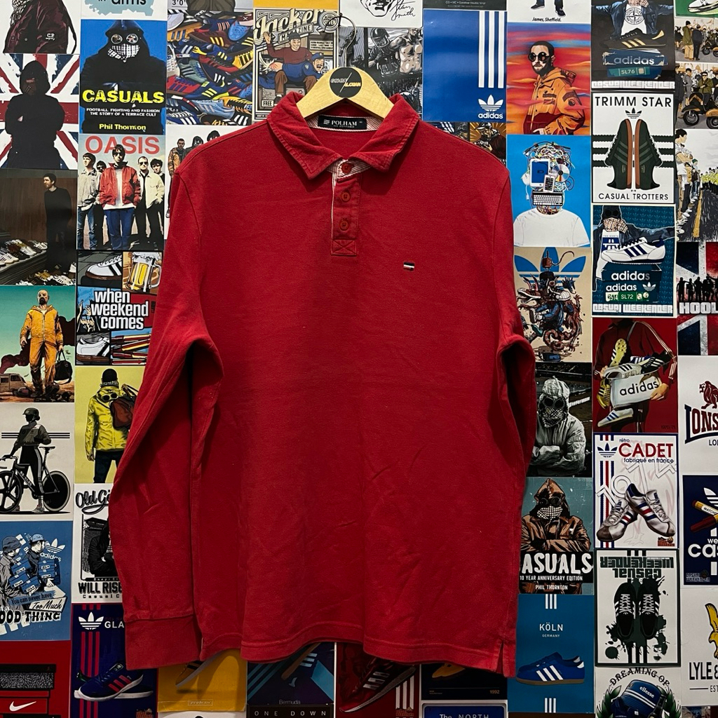 Long Sleeve / Polo Shirt / Rugby Shirt / Vintage / Second / POLHAM