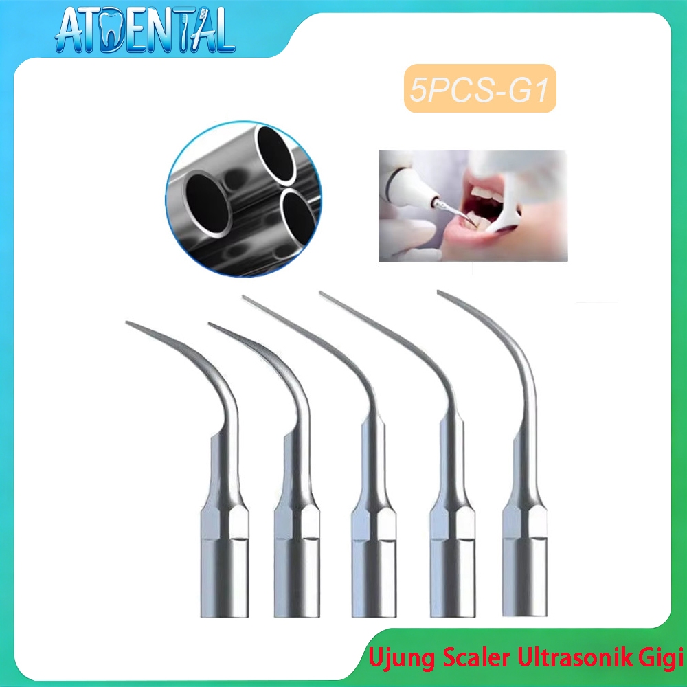Gigi 5Pcs Dental Ultrasonic Scaler Tip Handpiece Scaling Tip Periodontics Endodontics Fit EMS Woodpe